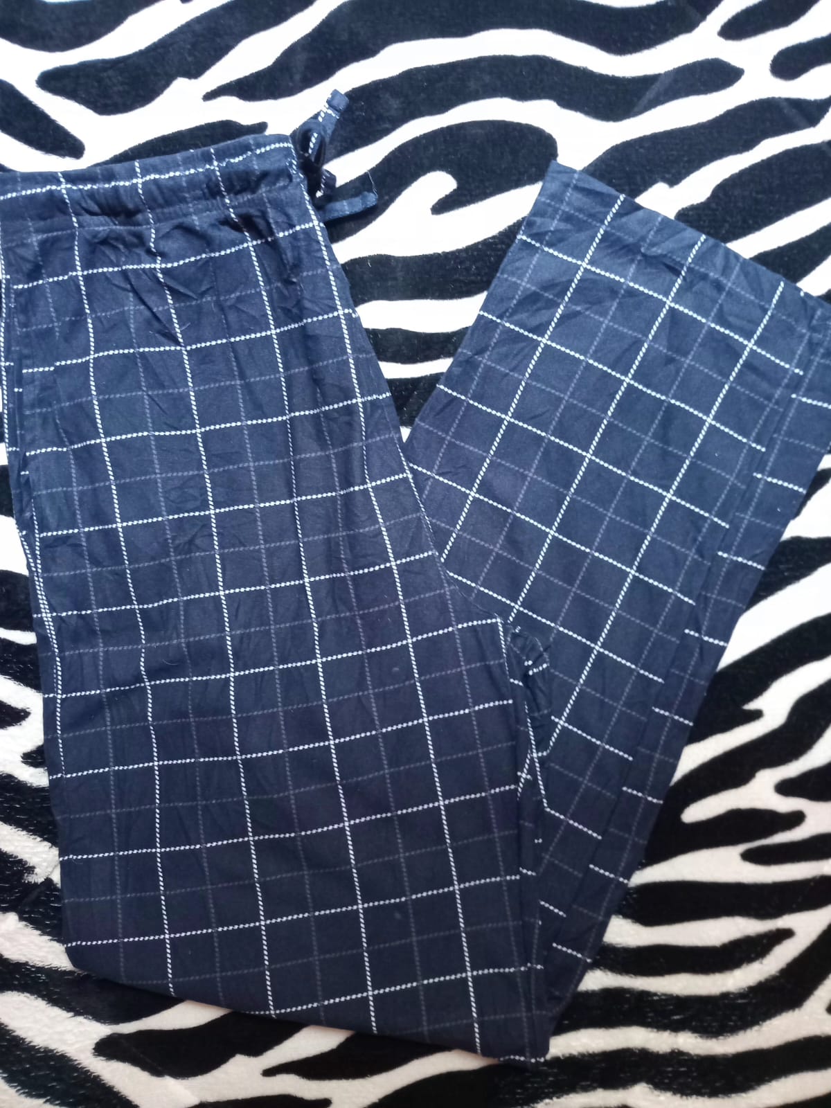 Plaid Tartan Drawstring Lounge Pants