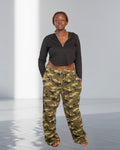 Women's Camo Wide-Leg Drawstring Pants