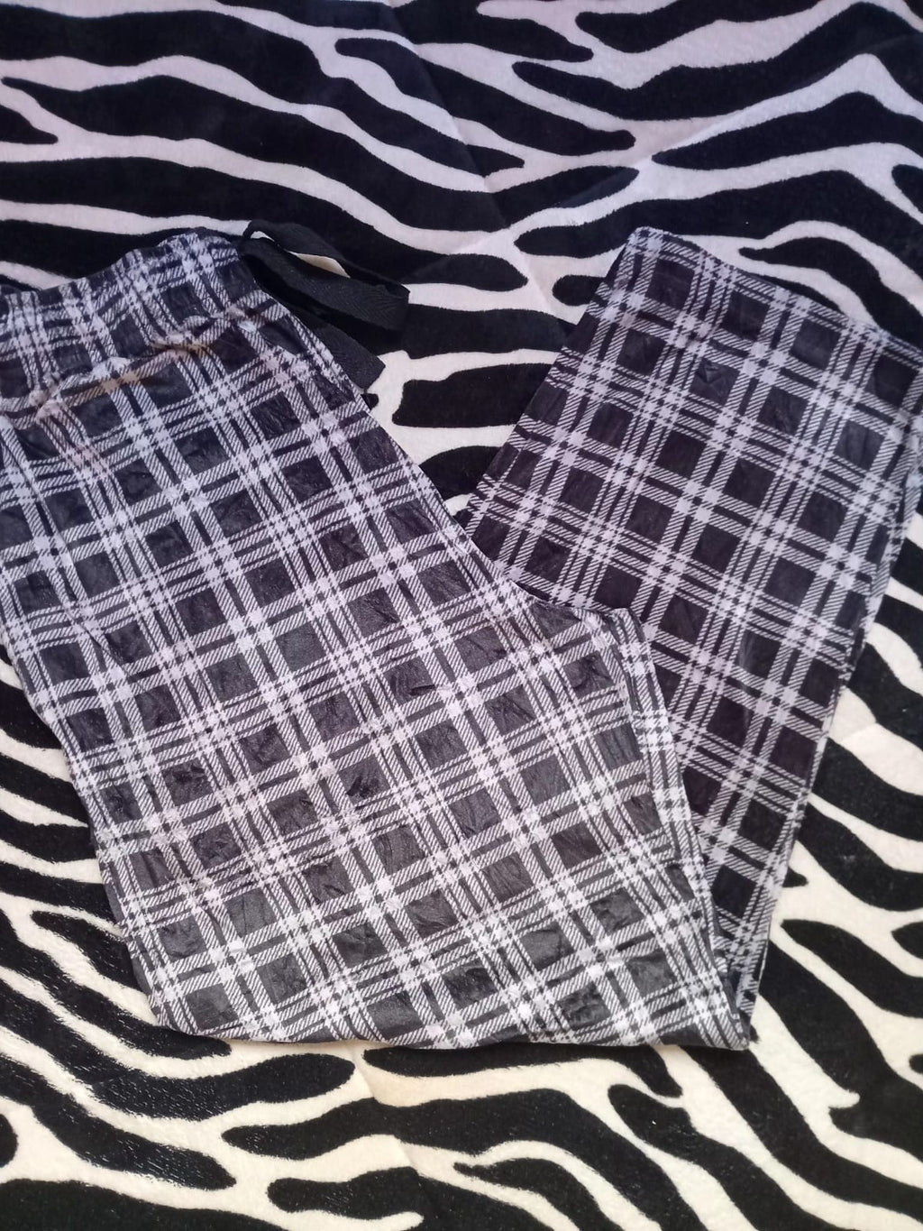 Plaid Tartan Drawstring Lounge Pants