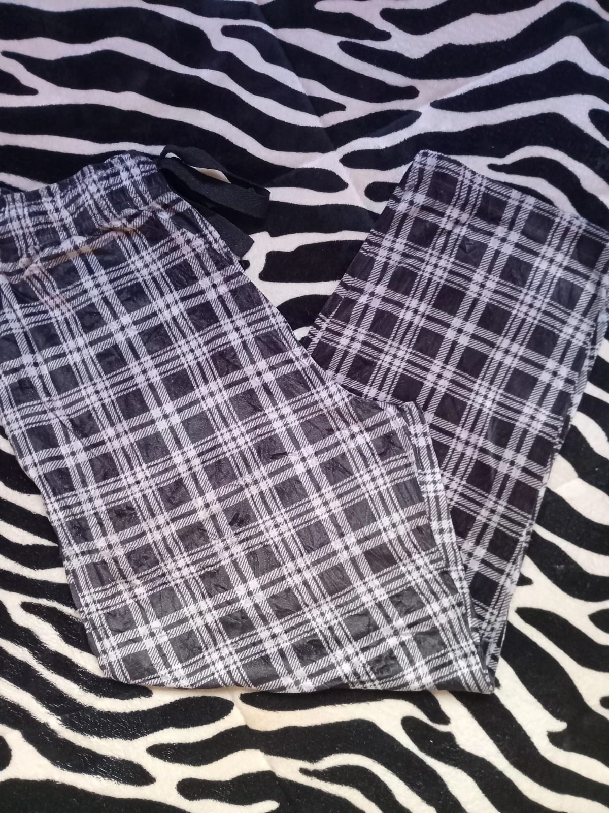 Plaid Tartan Drawstring Lounge Pants