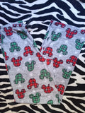 Mickey Mouse Christmas Plaid Fleece Pants