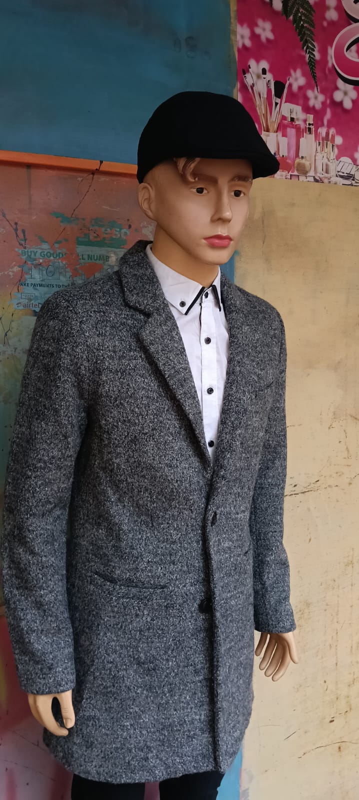Men's Classic Wool Trench Coat