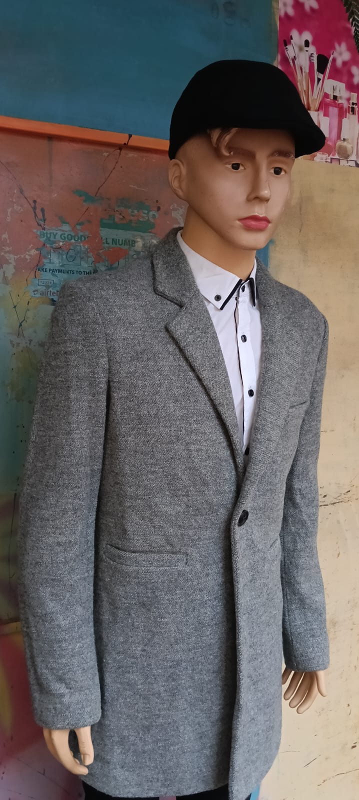 Men's Classic Wool Trench Coat