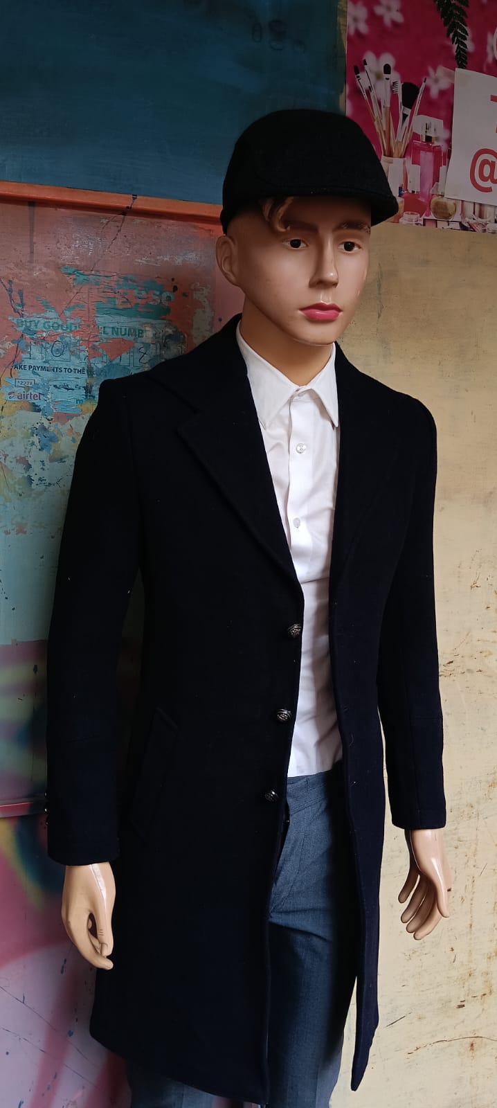 Men's Classic Wool Trench Coat