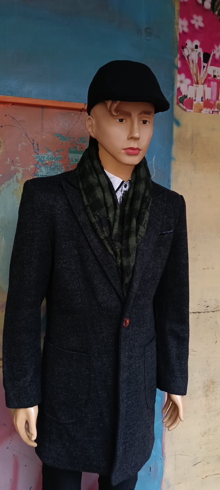 Men's Classic Wool Trench Coat