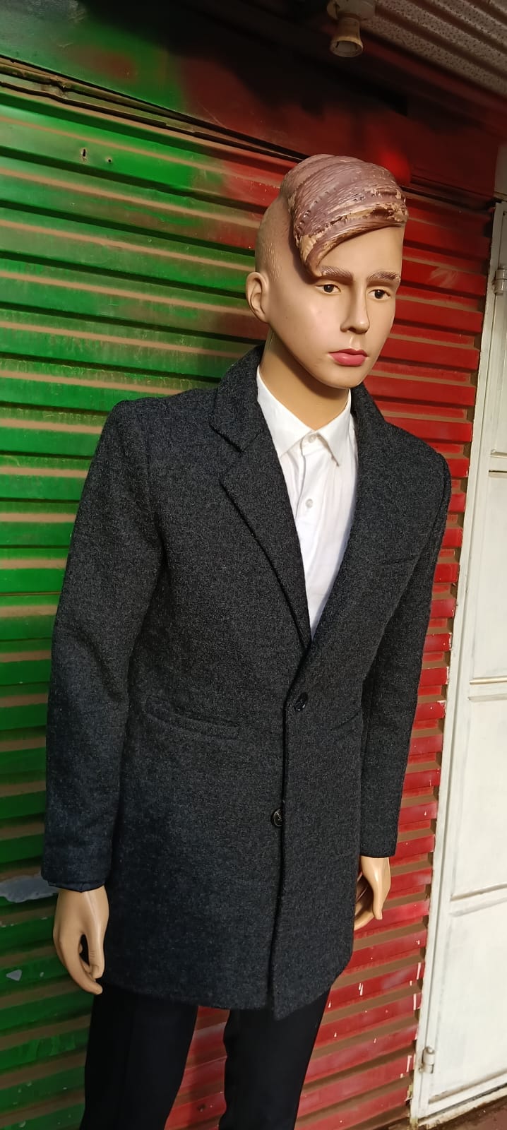 Men's Classic Wool Trench Coat