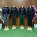 Women's Leather Jacket & Pants Set